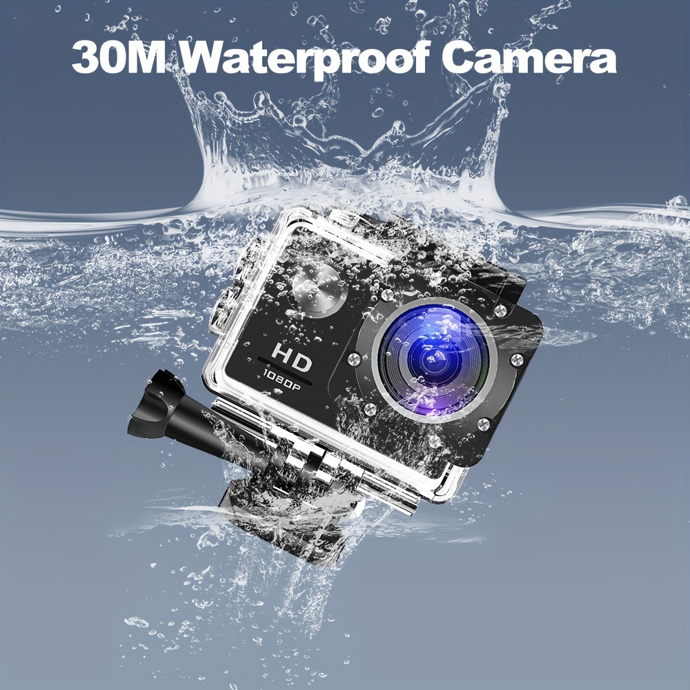 Caméra d'action sportive 1080p caméscope DV étanche sous - Temu