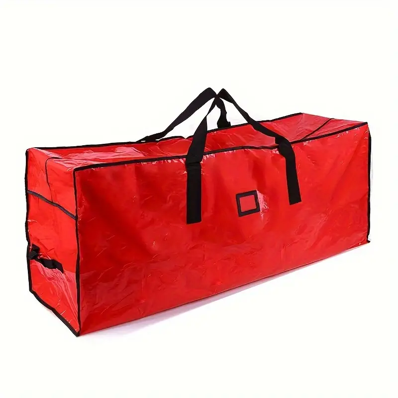 1pc Christmas Tree Storage Bag Red 7 5 Ft Heavy Duty Extra Large Artificial  Christmas Tree Organizer Bag Reinforced Handles Dual Zippers Oversize  Storage Bag Skiing Tent Fishing Gear Telescope Christmas Supplies 
