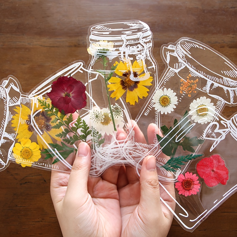 Transparent Plastic Film Diy Dried Flower Bookmark Materials - Temu