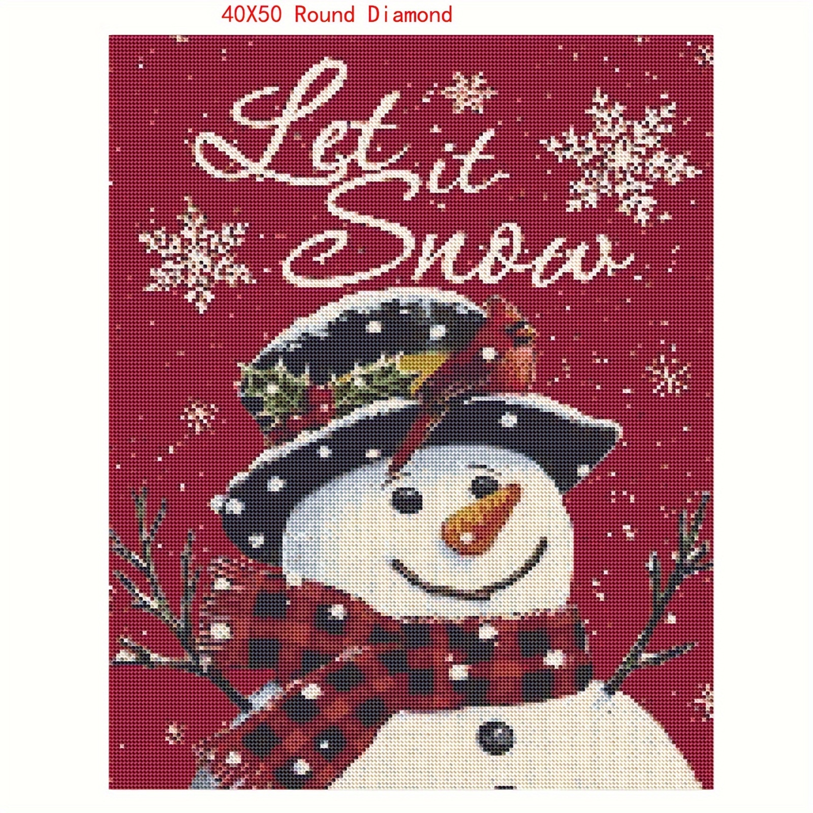 Diamond Art Kit Snowman