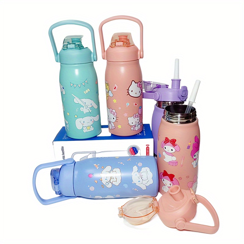 Hello Kitty Kids Water Bottles Water Bottle With Time - Temu