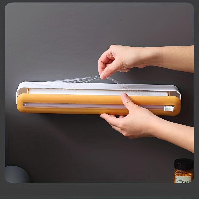 custom plastic wrap dispenser with cutter