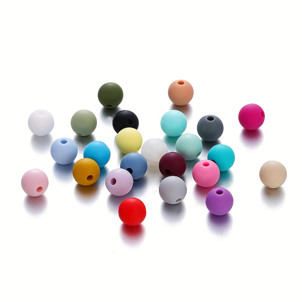 10 perline rotonde in silicone colorato da 9 mm collana fai - Temu Italy