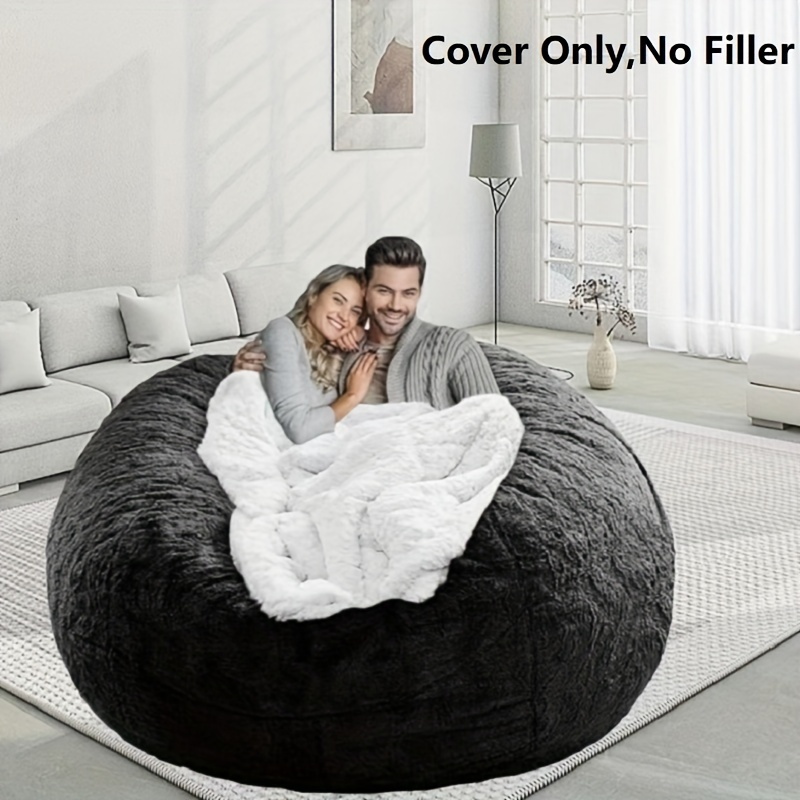 Extra Large Thickened Comfortable Velvet Bean Bag Cover - Temu