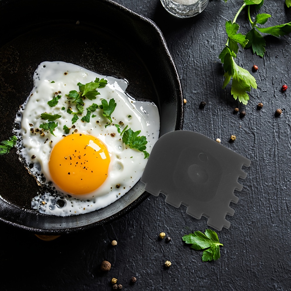 2pcs Silicone Grill Pan Scrapers Lodge Cast Iron Skillets Frying Pan  Cleaner Pc Scraper Cast Iron Pot Cleaning Scraper Kitchen