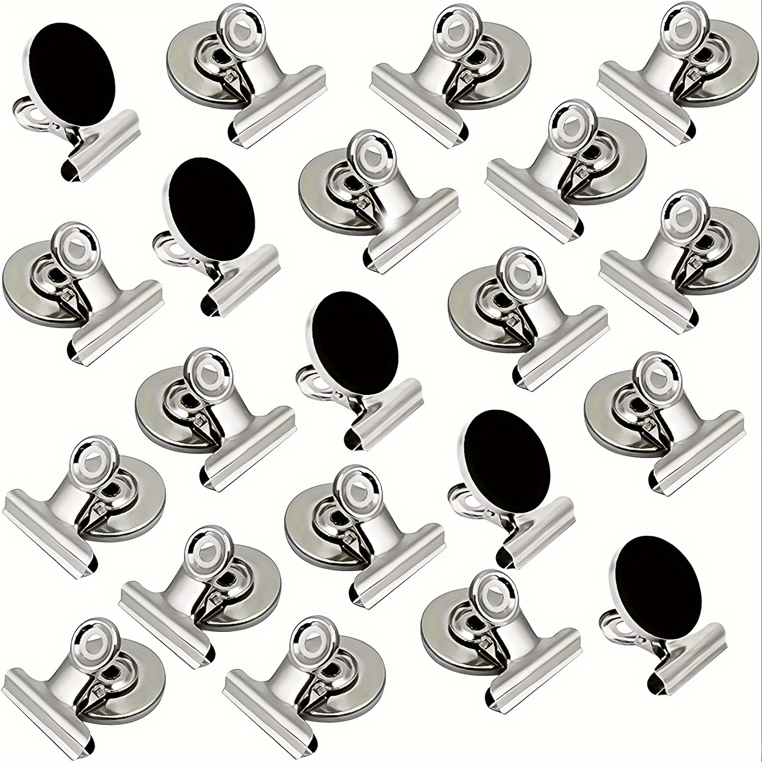 48 clips extra para carpeta, 2 pulgadas de ancho, clips de papel extra  grandes para suministros de oficina (negro)