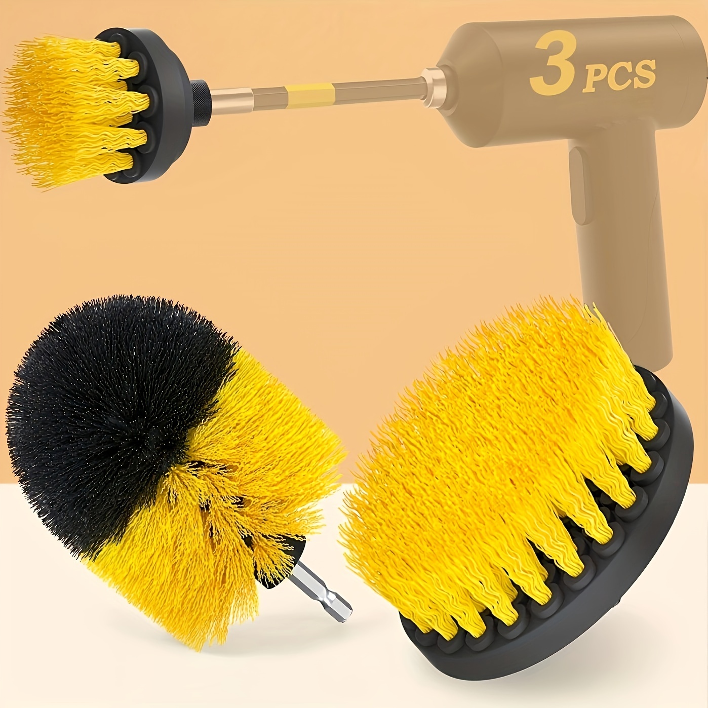 2pcs/7pcs MINI Power Scrubber Cleaning Kit Drill Brush Attachment Set With  Extender Rod, Perfect For Tile Crevice, Floor Line,Car Detailing Brush, All