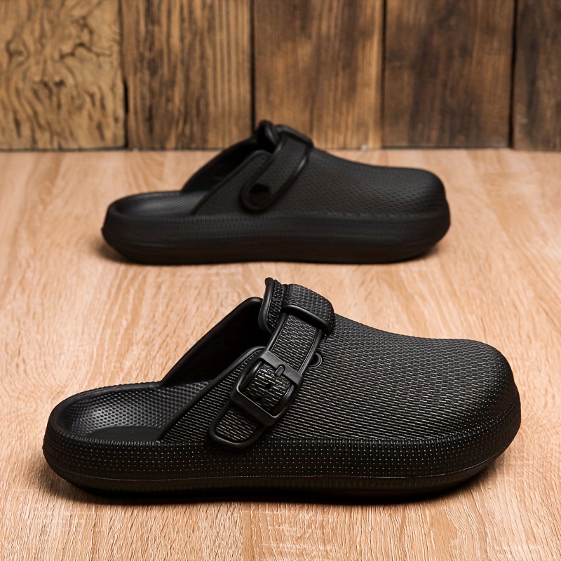 Men's Quick Dry Adjustable Buckle Strap Slip On Clogs