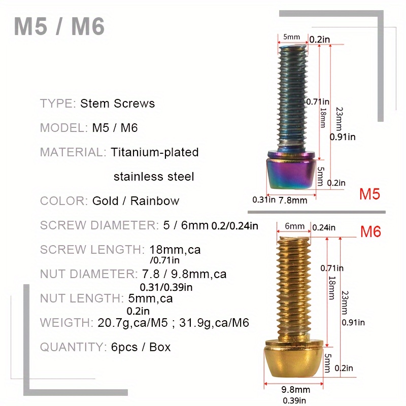 M5 store bolts bicycle