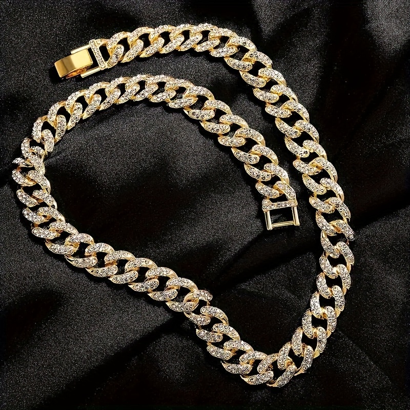 Iced out deals choker necklace