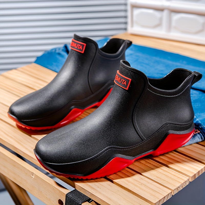 Mens Rain Boots Non Slip Wear Resistant Waterproof Rain Shoes For Outdoor  Working Fishing - Men's Shoes - Temu