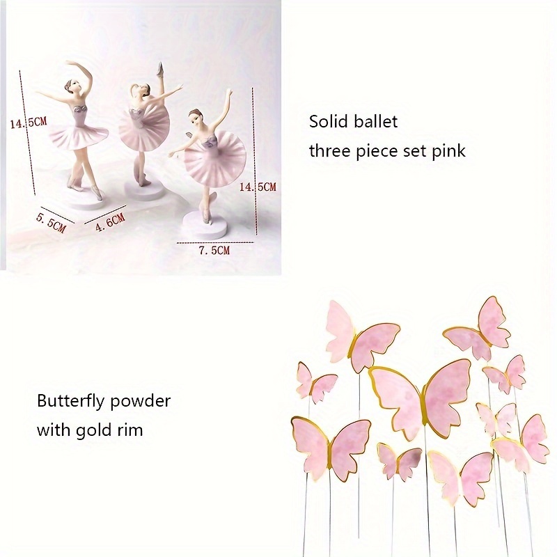 Set de 4 tuteurs boules colorées animaux (papillons)