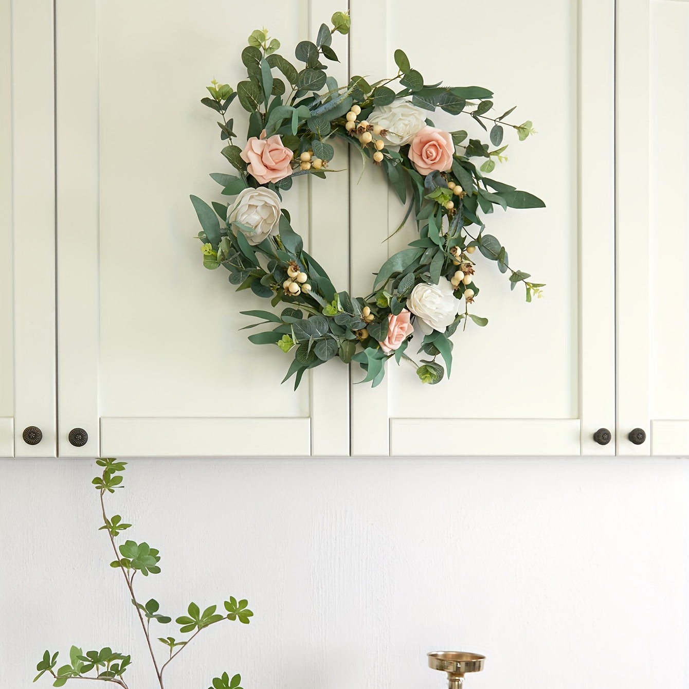 1pc, Ghirlanda Di Fiori Artificiali Per La Decorazione Della Casa, Ghirlanda  Di Fiori Di Peonia Artificiale Per La Porta D'Ingresso, Decorazione Per La Casa  Per Finestre, Esterni, Matrimonio - Temu Italy