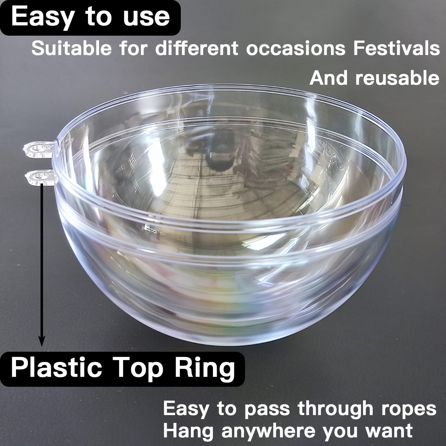 Large Clear Plastic Bowl Clear, Party Supplies