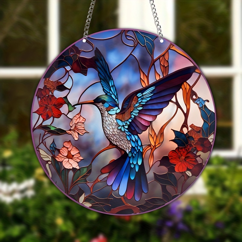 1pc Acrylic Round Decorative Pendant For Home Or Outdoor, With The