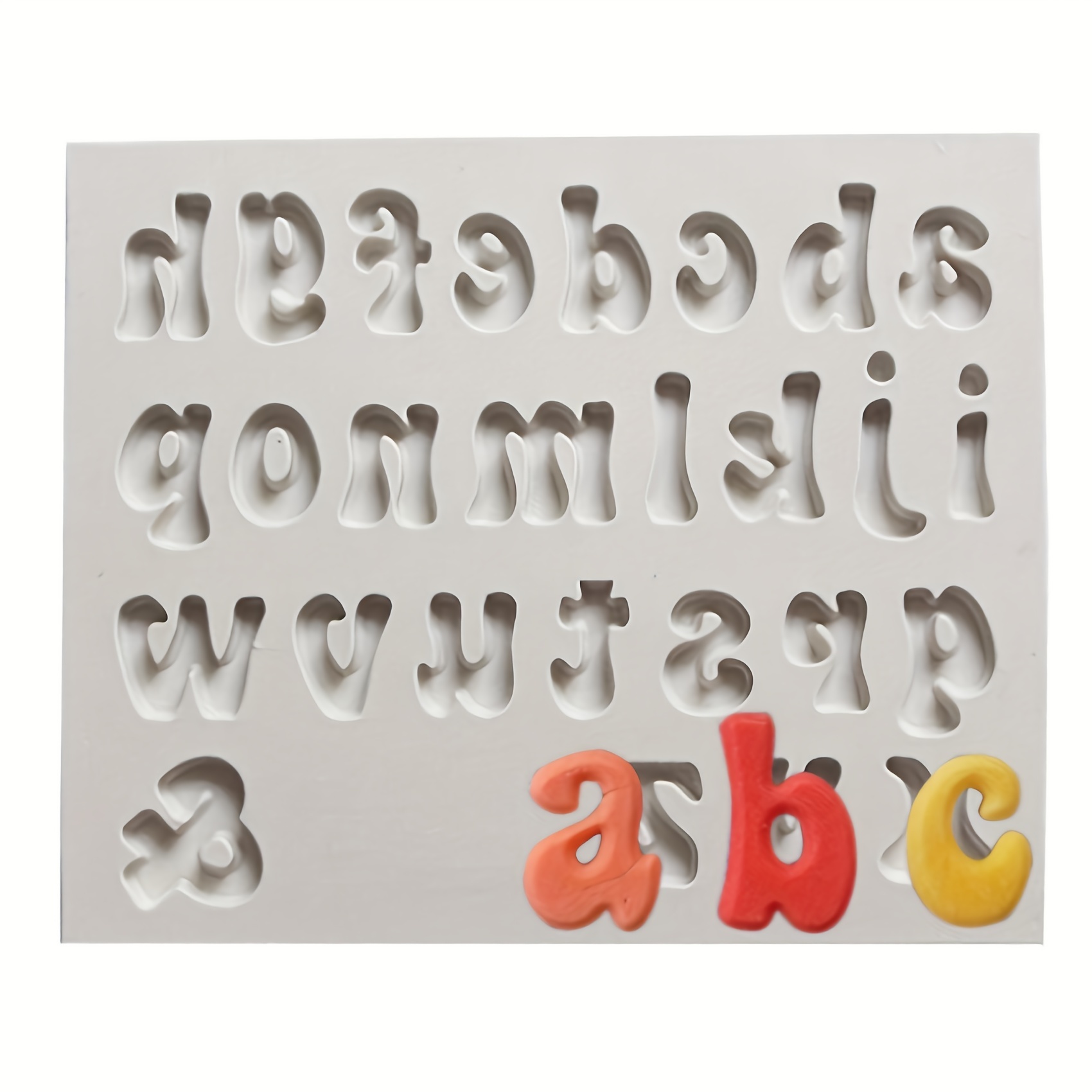 Alphabet And Numbers Silicone Chocolate Molds For Diy Cake - Temu