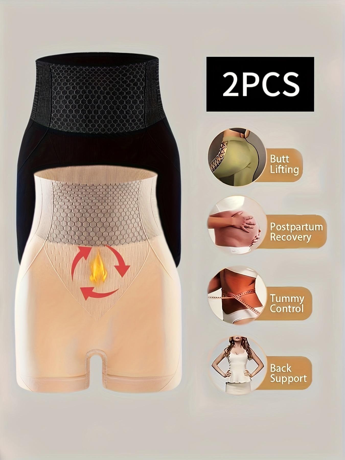 Simple Shapewear Panties Butt Lifting Tummy Control Plain - Temu