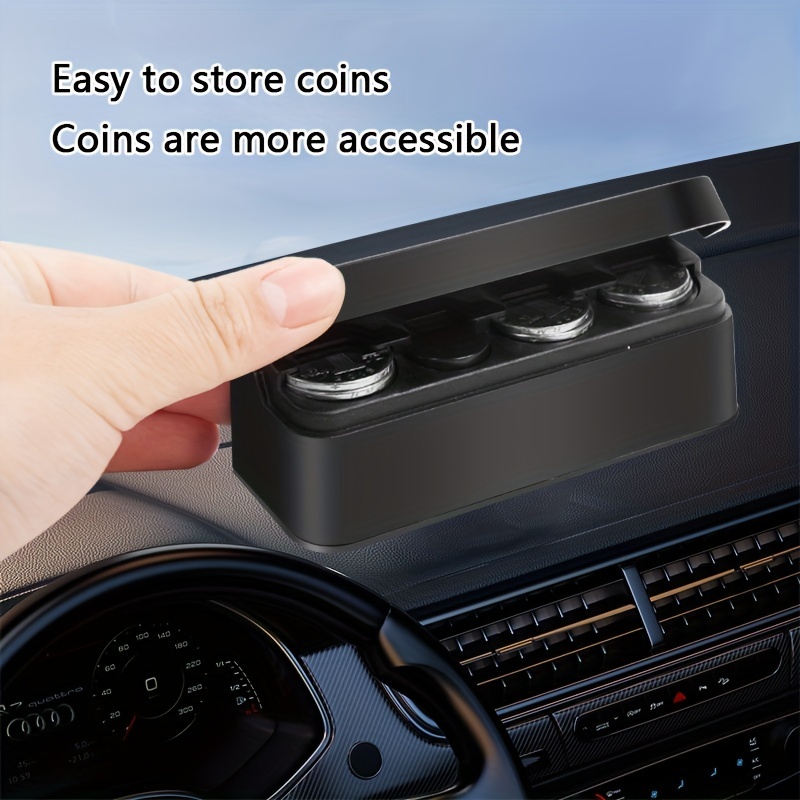 Wovilon Portable Bank Car Coin Storage Box, Plastic Coin Bucket In Car,  Detachable, Suitable For Outdoor Car Home Desktop Bedroom Decoration Office  Supplies Office Stationery 