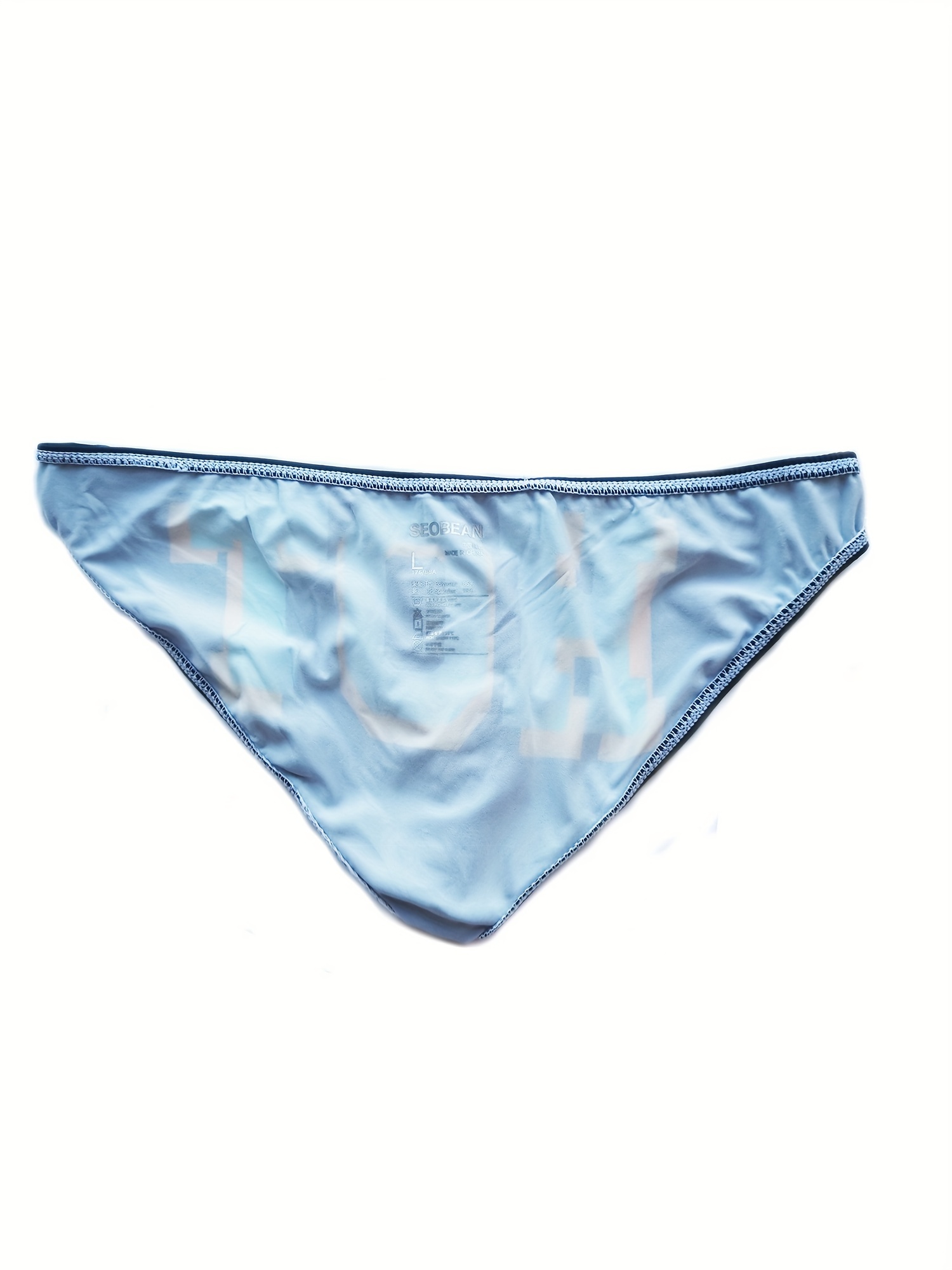 Lovebird Lingerie Ultra Soft Ice Silk Fabric Denim Blue Lower