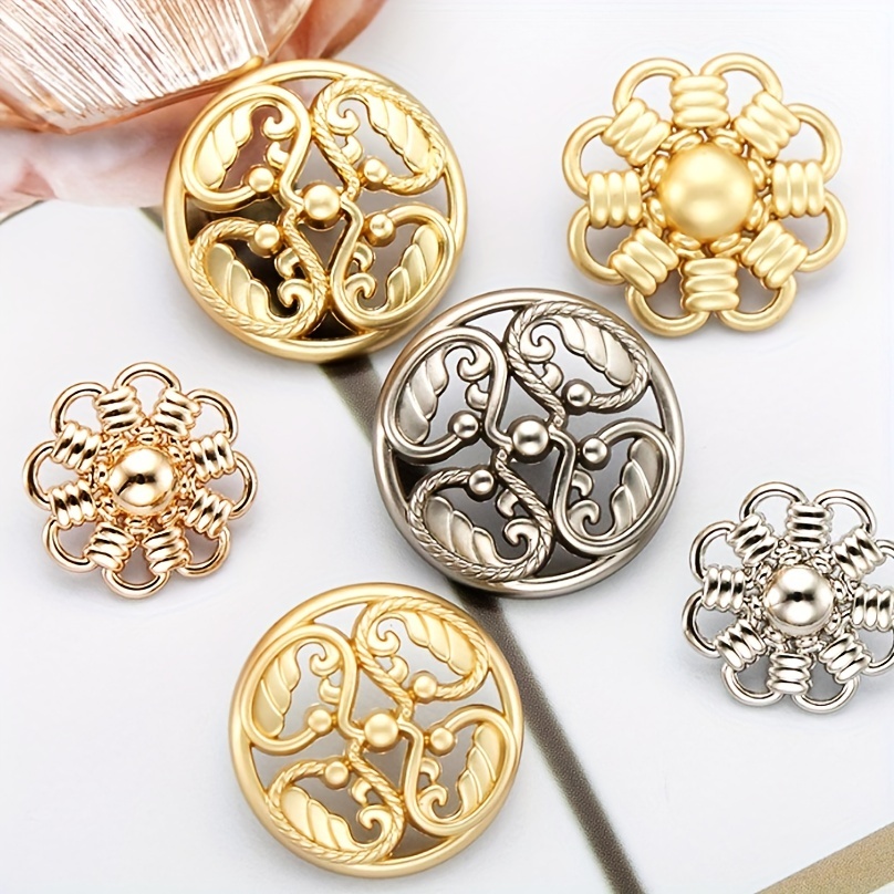 Sewing Accessories Buttons, Alloy Clothing Accessories