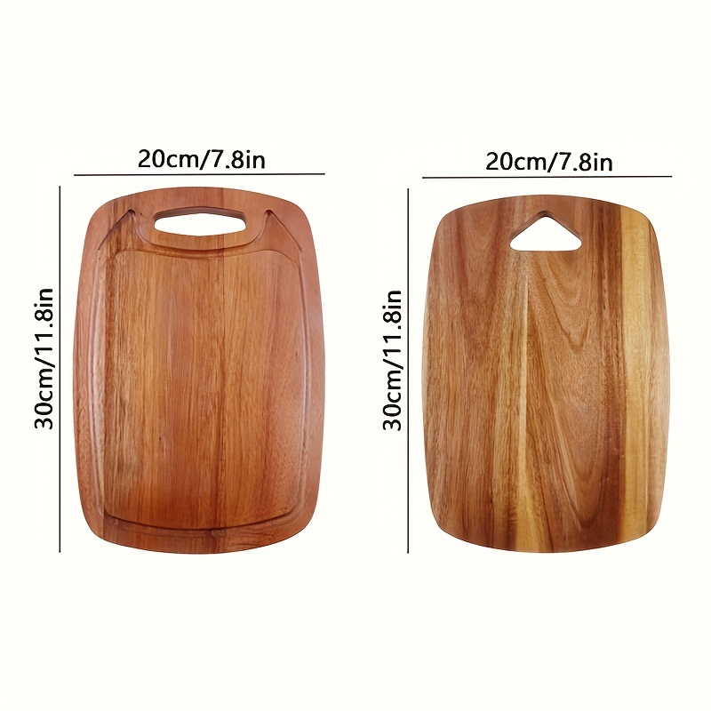 Wooden Cutting Board With Juice Slot Small Mini - Temu