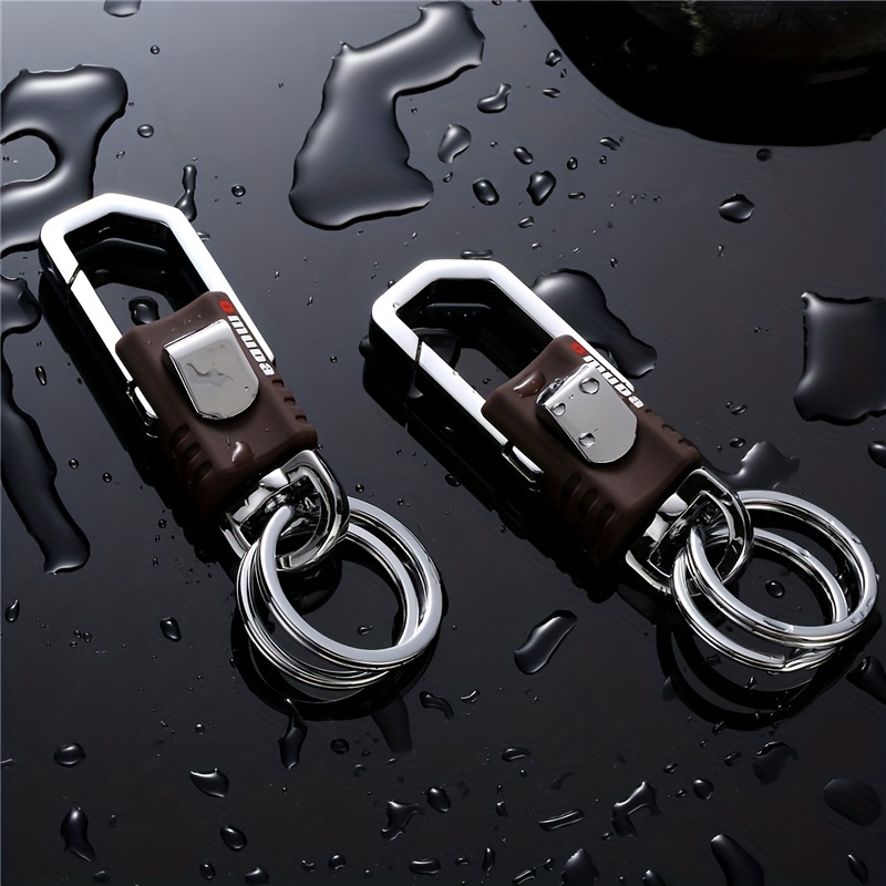 Men's Car Key Pendant Double Ring Key Ring For Men - Temu