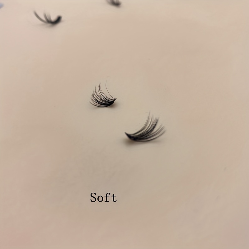 200Pcs 40D 12-16mm D Curl Cluster Lashes Soft&Natural False Eyelashes