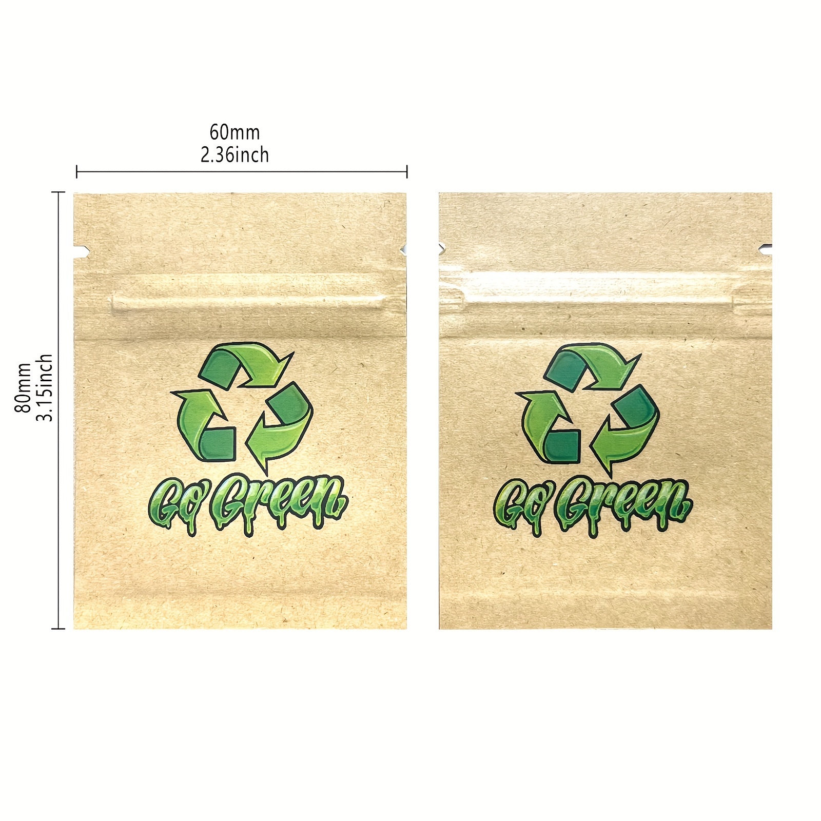 Zip Lock Green Packaging Bags Mini Packaging Sachet - Temu