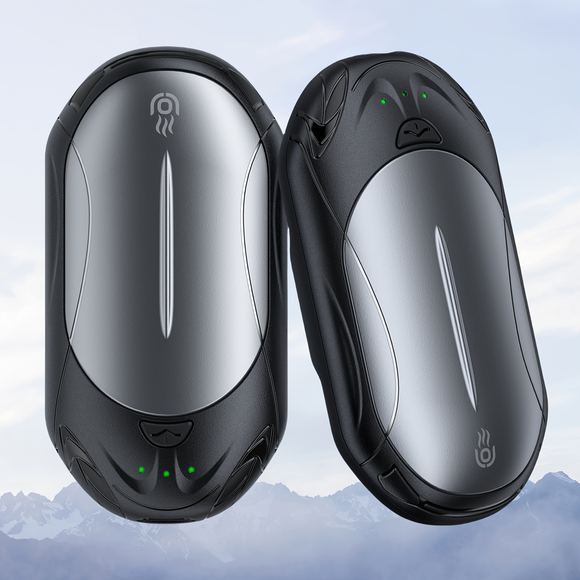 2pcs, Calentador Manos Recargable, 2000mah*2, 12 Horas Calentamiento Largo,  Temperatura Ajustable 3 Niveles, Perfecto Deportes Aire Libre, Camping,  Golf, Regalos Navidad/día Acción Gracias/cumpleaños - Deporte Aire Libre -  Temu