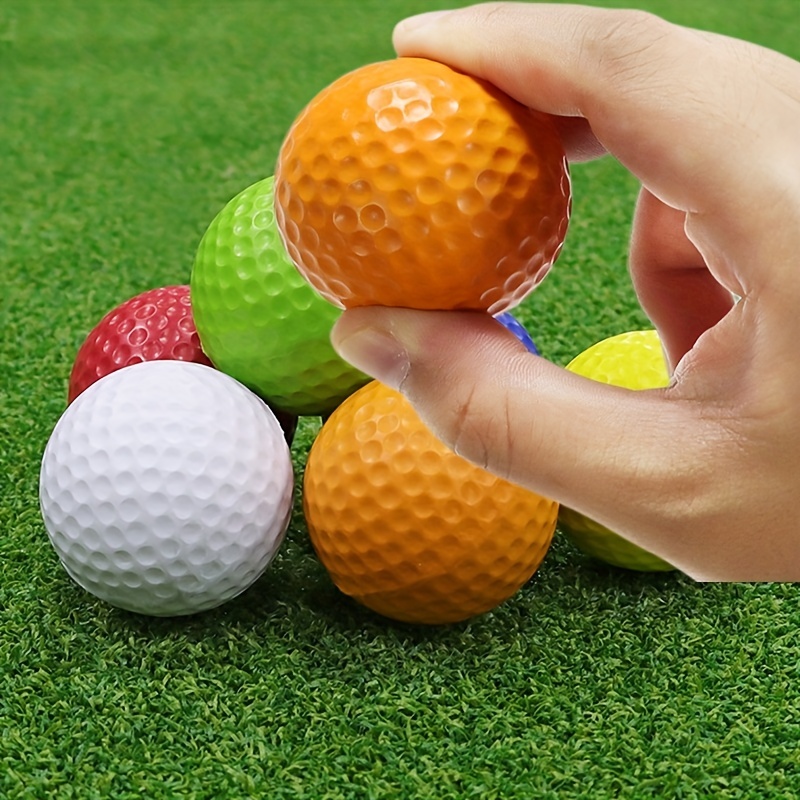 Lot de 12 balles d'entraînement de golf en mousse élastique souple pour  entraînement au swing de golf, aide à la maison, au bureau, à l'intérieur  ou à l'extérieur, couleur yellow, -Versailles