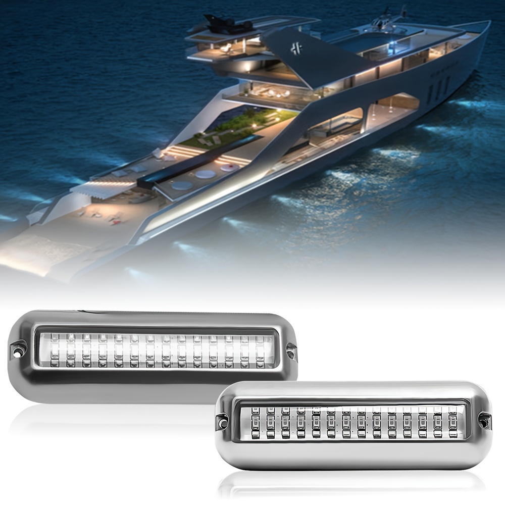 2 IN 1 Marine Boat Yacht LED Bow Navigation Light 12V Stainless Steel