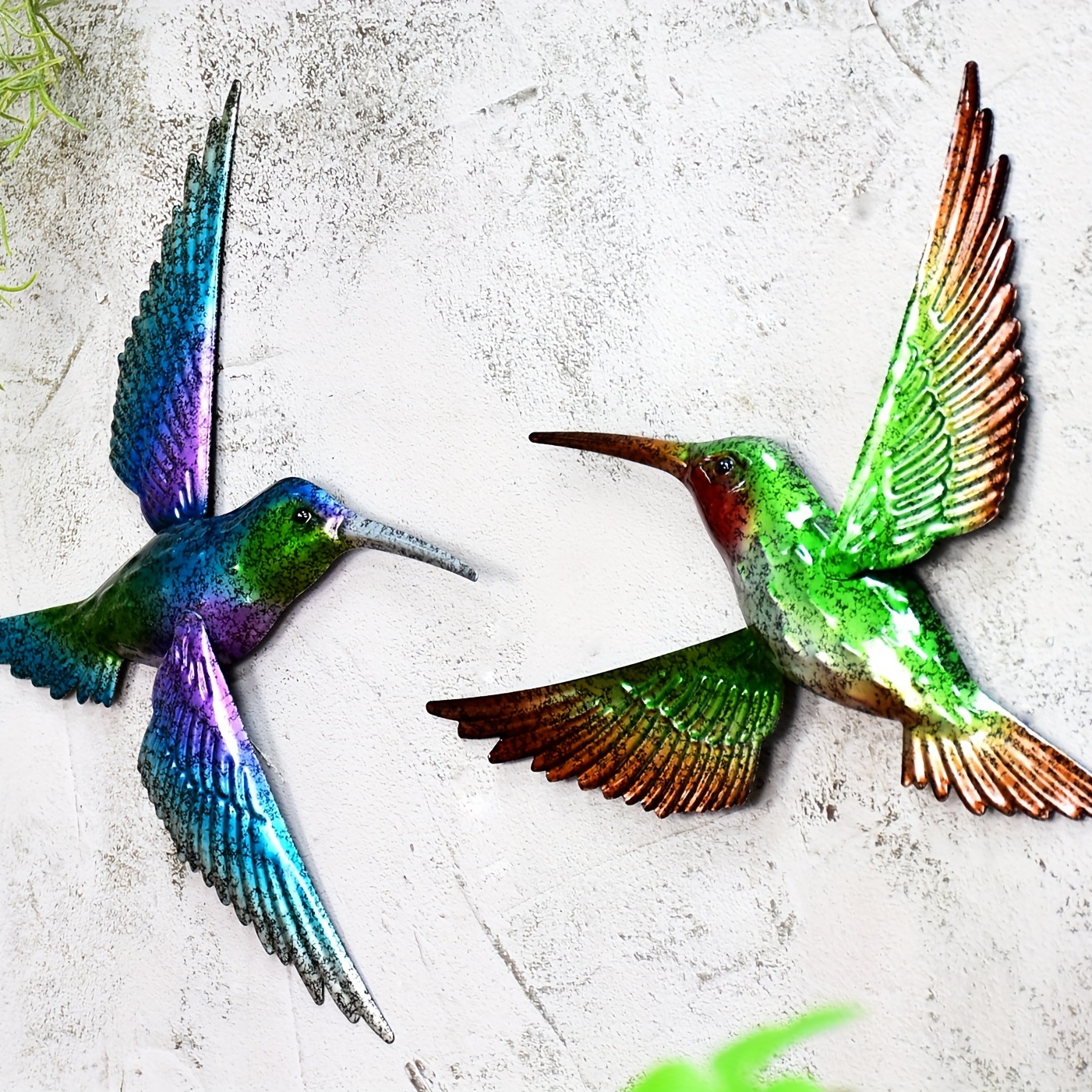 1 Decorazione Parete Ramo Colibrì In Metallo Decorazioni - Temu Italy