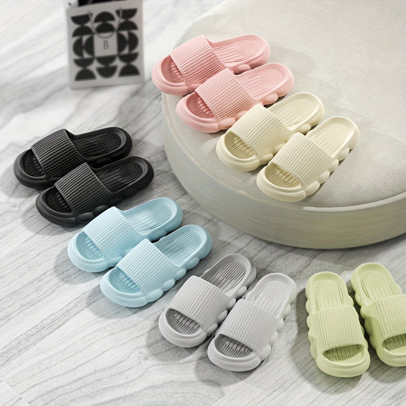 Pillow Slides Slippers Non-slip Thick Sole Quick Dry Platform