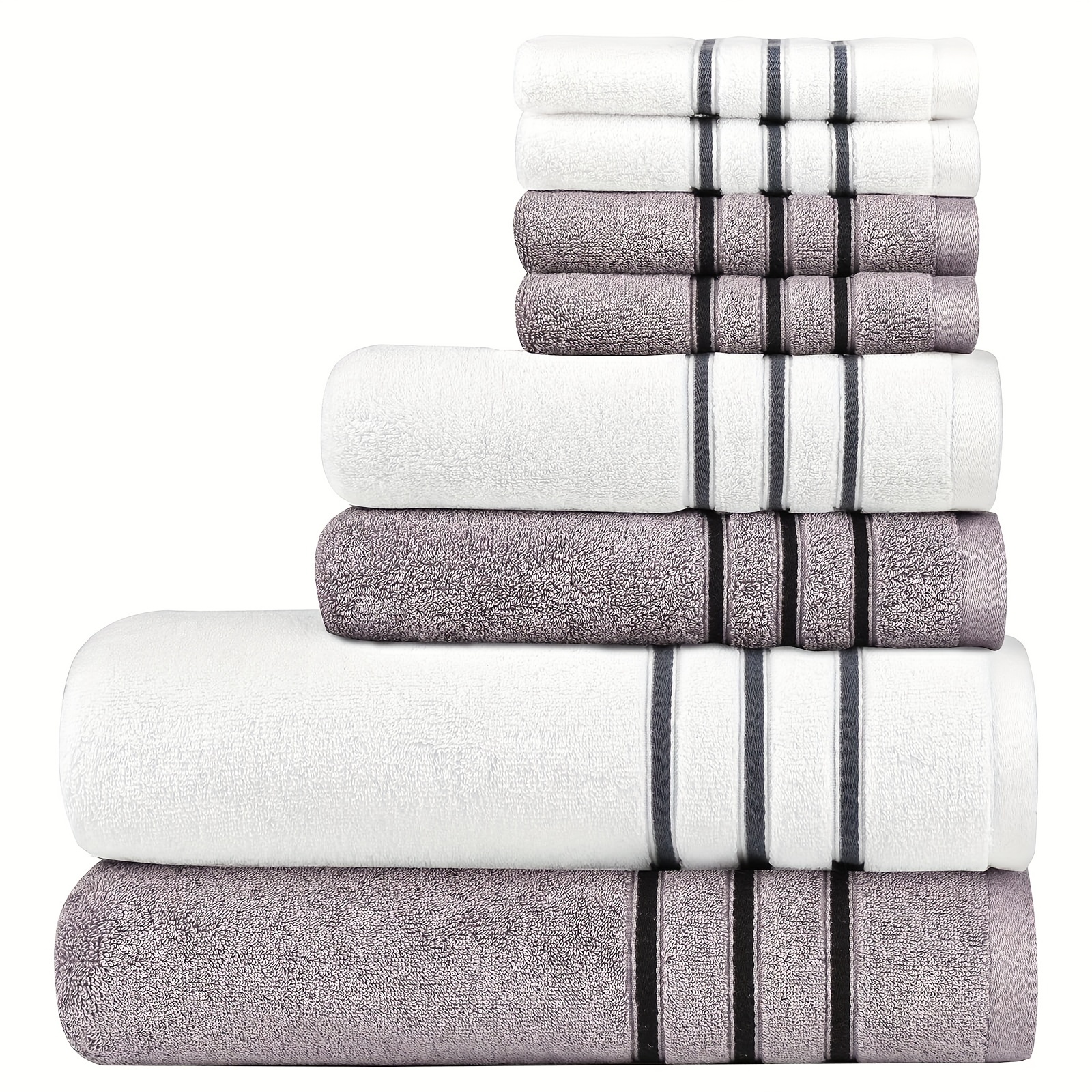 Soft Towels Set Cotton Premium Luxury Towels Set Quick - Temu