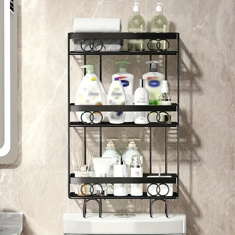 Bathroom Storage Shelf, 3-tier Space Saver Organizer Rack, Freestanding Bathroom  Organizer Storage Rack, Bathroom Organizers And Storage, Bathroom  Accessories - Temu Philippines