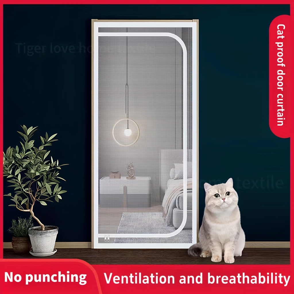 Cat proof shop magnetic screen door