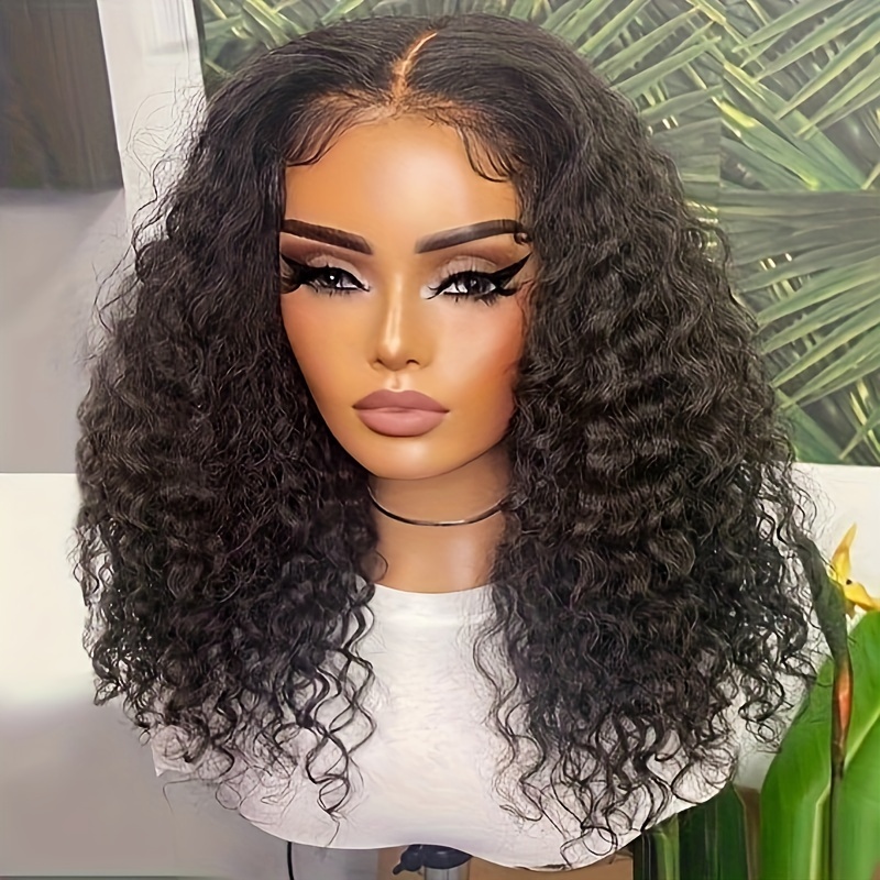 Deep Wave Lace Front Wig Human Hair Wigs Women Curly Temu United