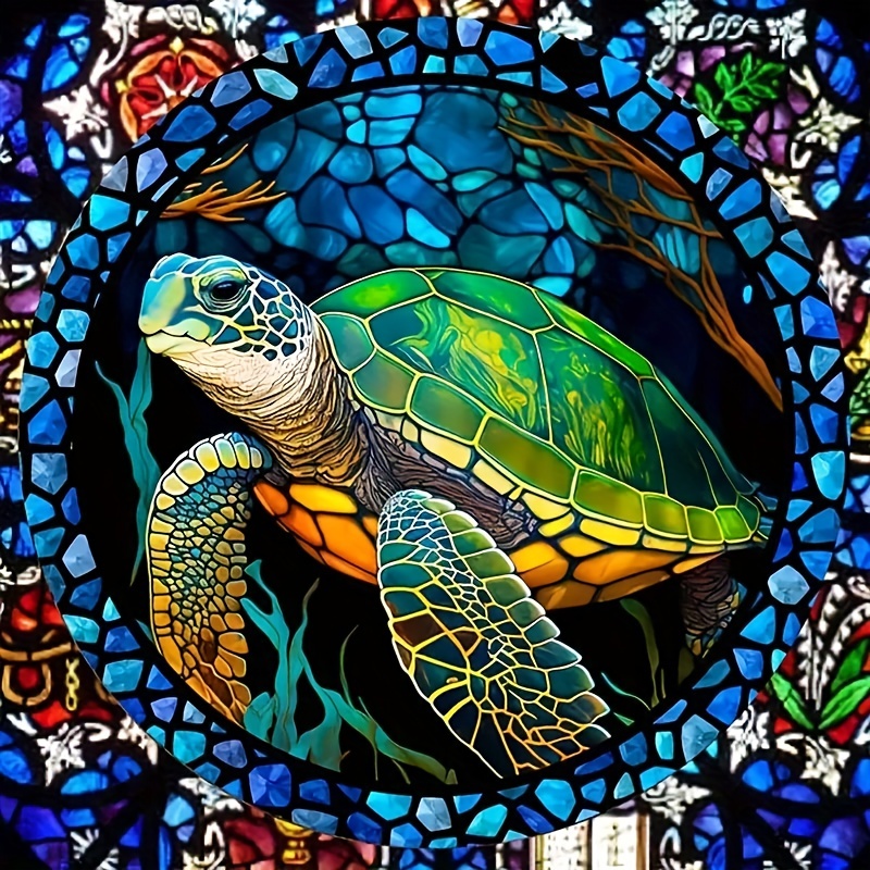 Animal 5d Diy Diamond Painting Turtle Embroidery Full Round Cross Stitch  Home Decor Without Frame - Temu