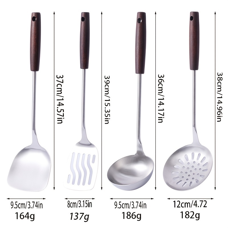 3 -Piece Stainless Steel Cooking Ladle Set