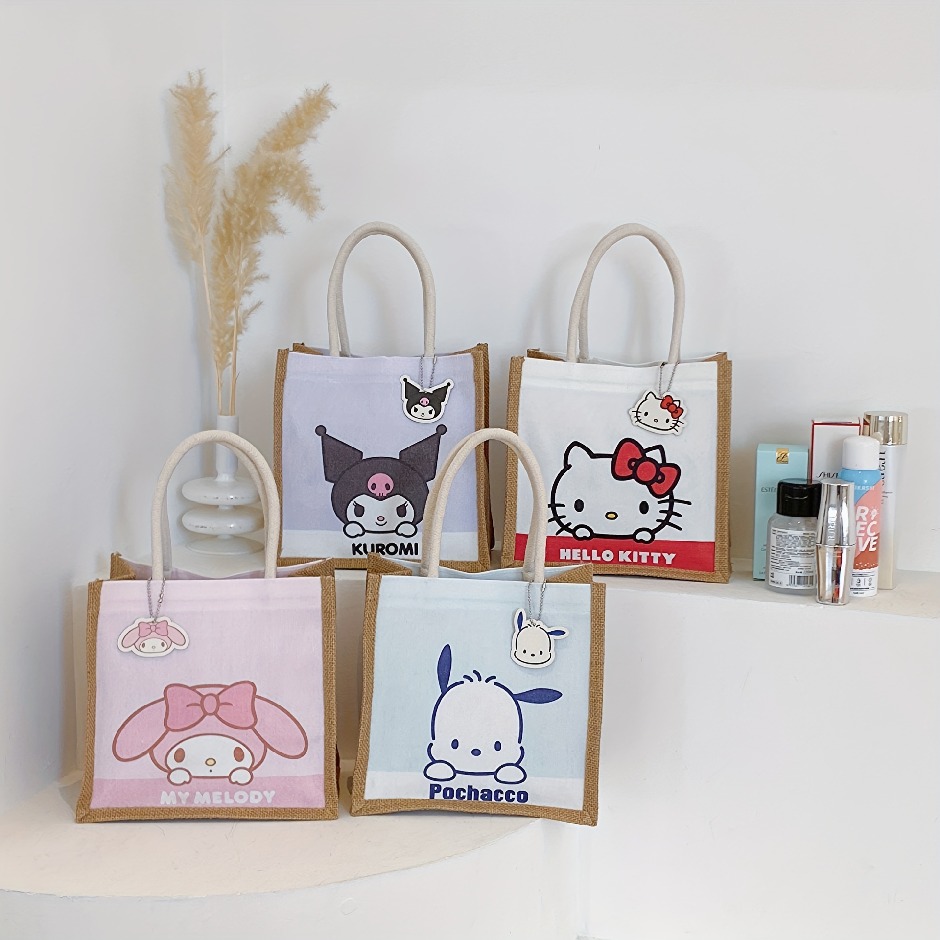Hello Kitty Mesh Bag, Kawaii Lightweight Versatile Handbag, Girls Cute  Christmas Gift Bag - Temu