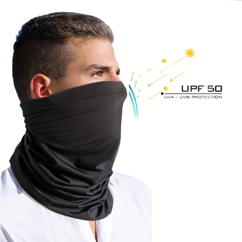 Upf 50+ Neck Gaiter Sun Protection Breathability Ideal - Temu