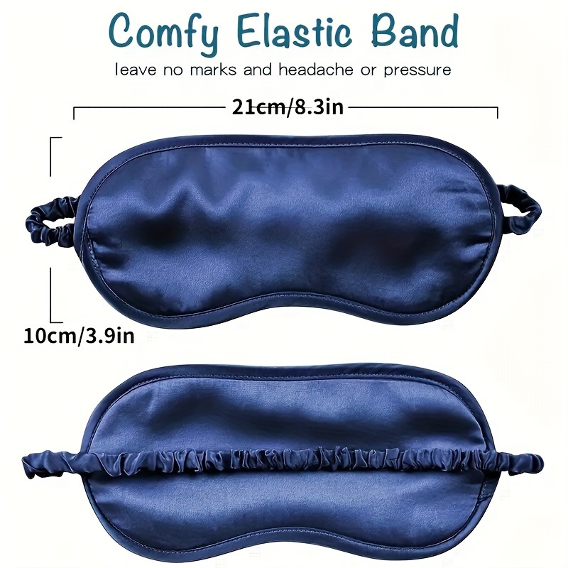 Soft Breathable Sleep Eye Mask Adjustable Smooth Blackout - Temu