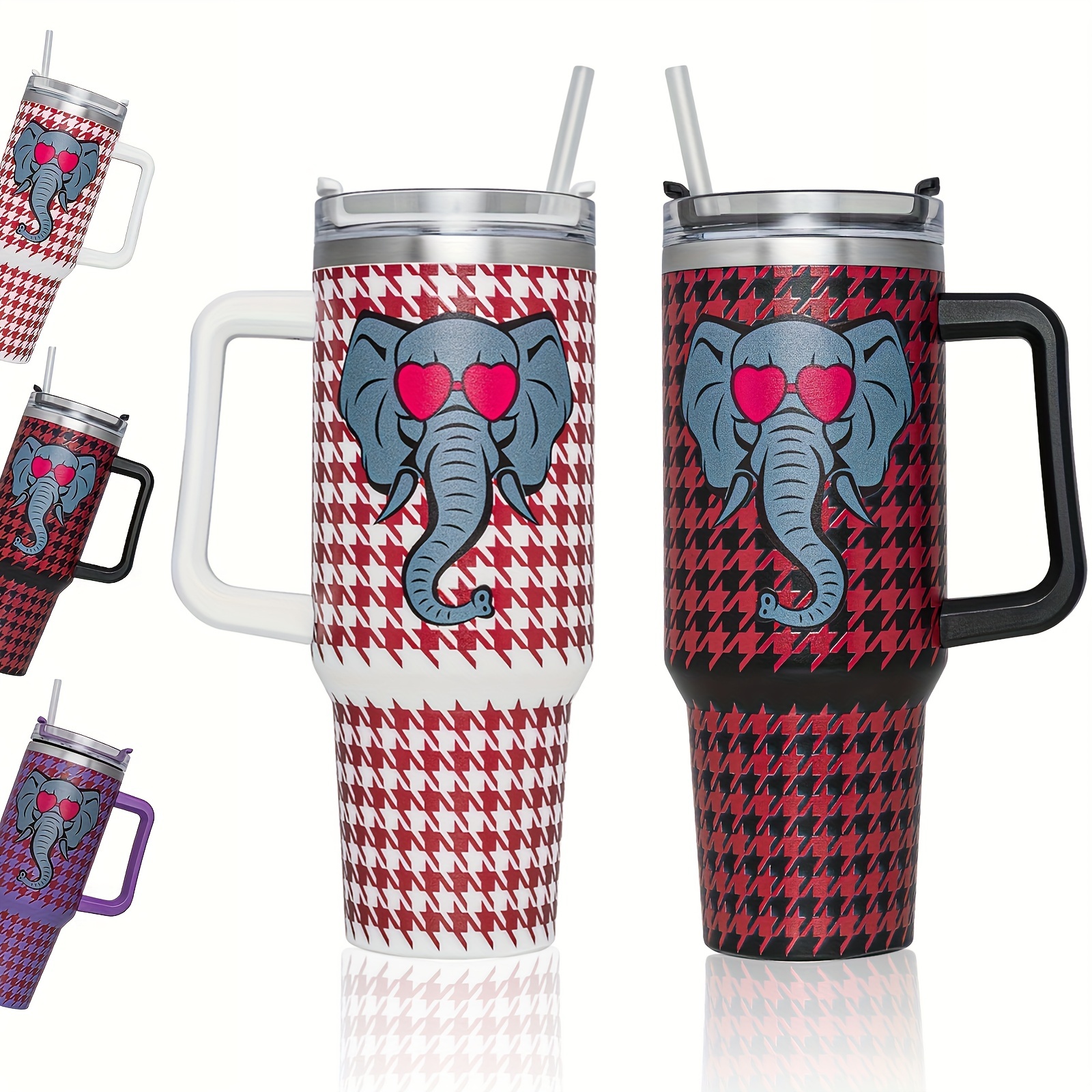 Elephant Tumbler With Lid, 304 Stainless Steel Insulated Water