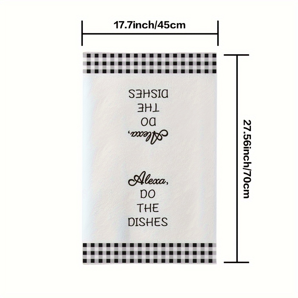 1pc Toalla De Cocina Con Cuadros De Búfalo, Secado Rápido, Toallas De Cocina  Decorativas Para Cocinar Y Hornear, Regalo De Inauguración De La Casa De  Navidad - Temu