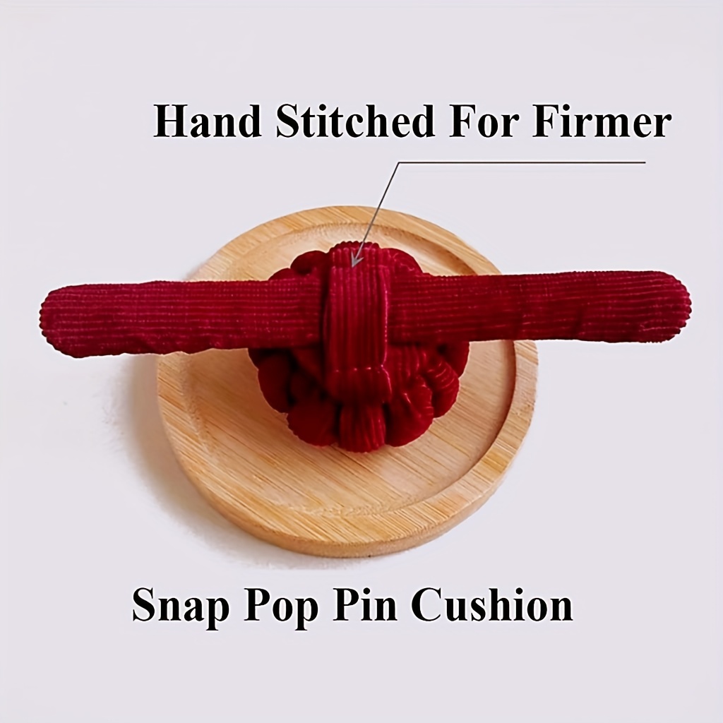 Pumpkin Shape Wrist Pin Cushion with Elastic Strap Pumpkin Needle