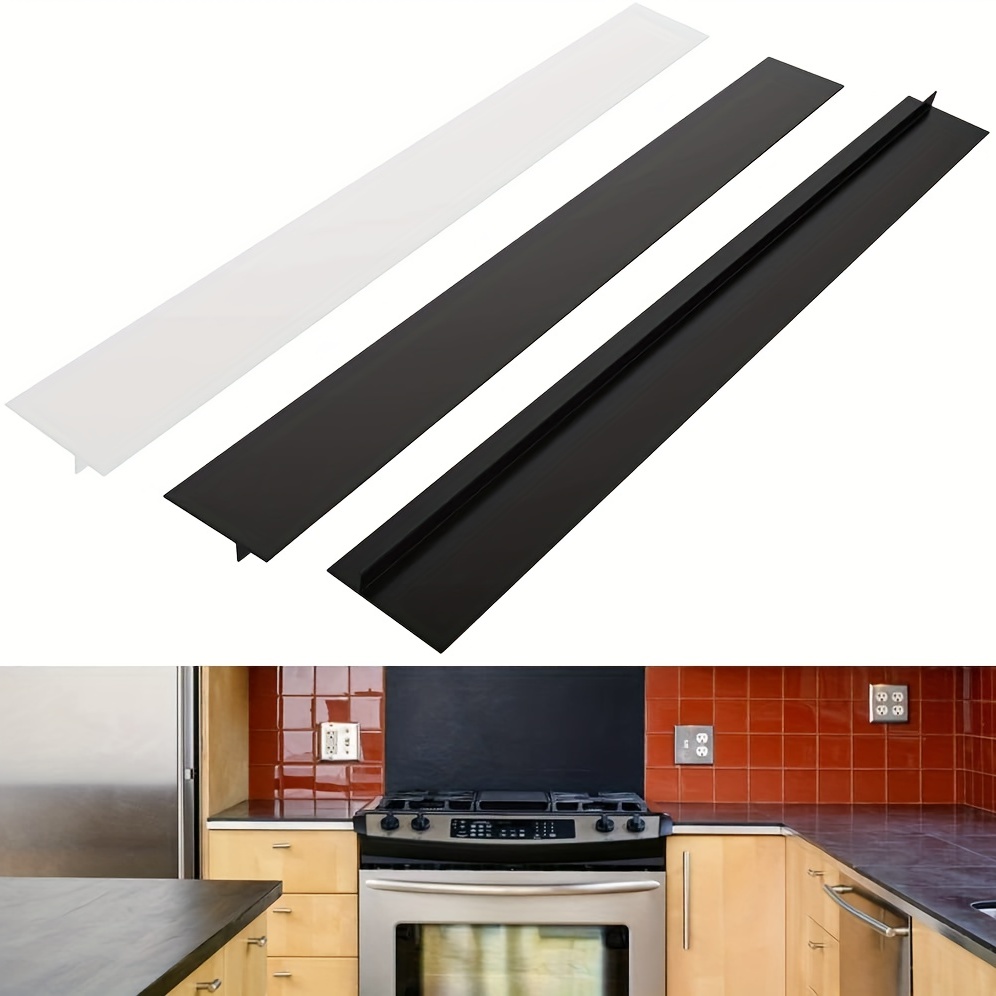 2 Pcs Silicone Stove Counter Gap Cover Oven Guard Seal Slit Strip Kitchen  USA