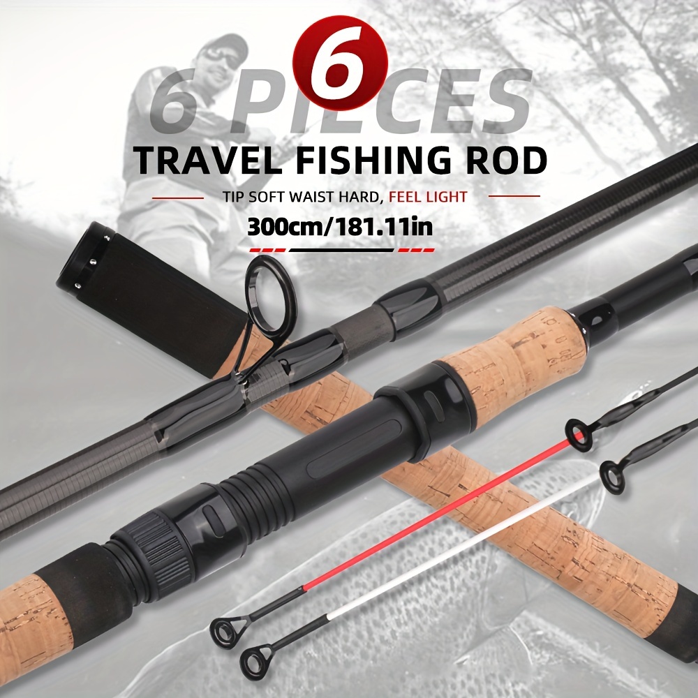 Portable Lightweight Fishing Rod 2 Sections Fiberglass - Temu United Kingdom