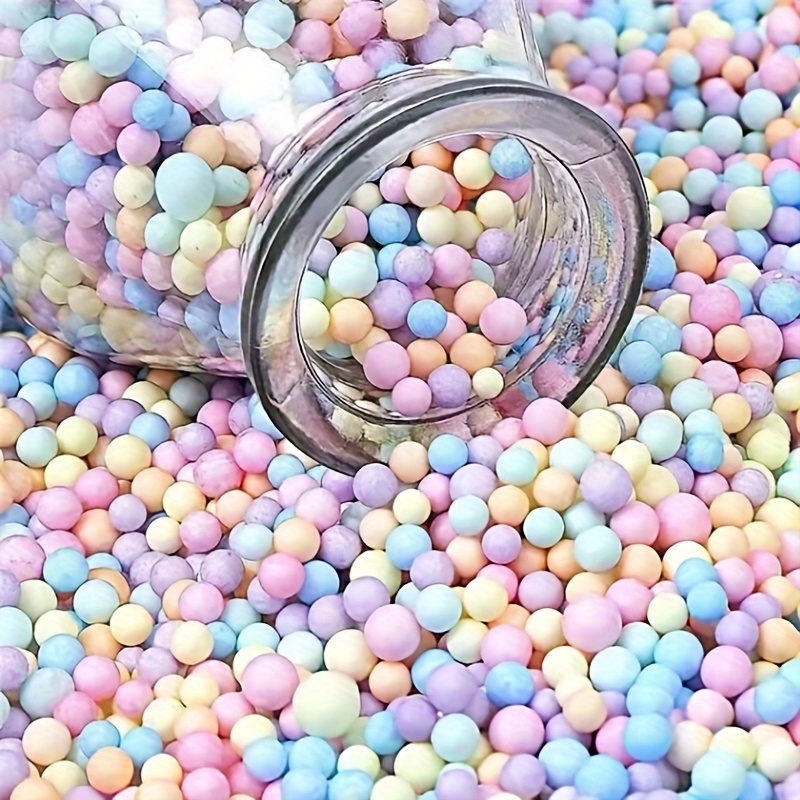 Foam Beads for Slime Medium Size Foam Beads Foam Balls 