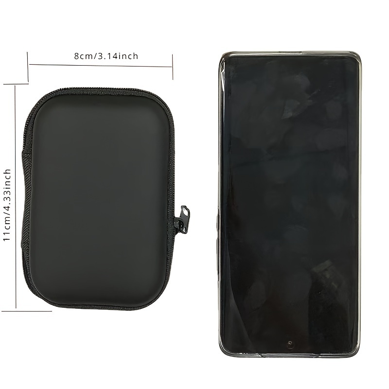 Portable Data Cable & Earphone Storage Bag - Drop-proof & Zipper Secured!