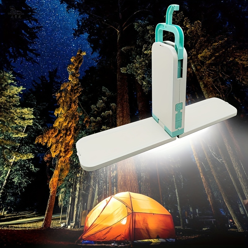 Lámpara De Camping Solar Sonriente Shark 1pc LY-8241, Luz De Tienda  Recargable Por USB Con Indicador De Energía, Para Uso Doméstico,  Emergencias, Barb